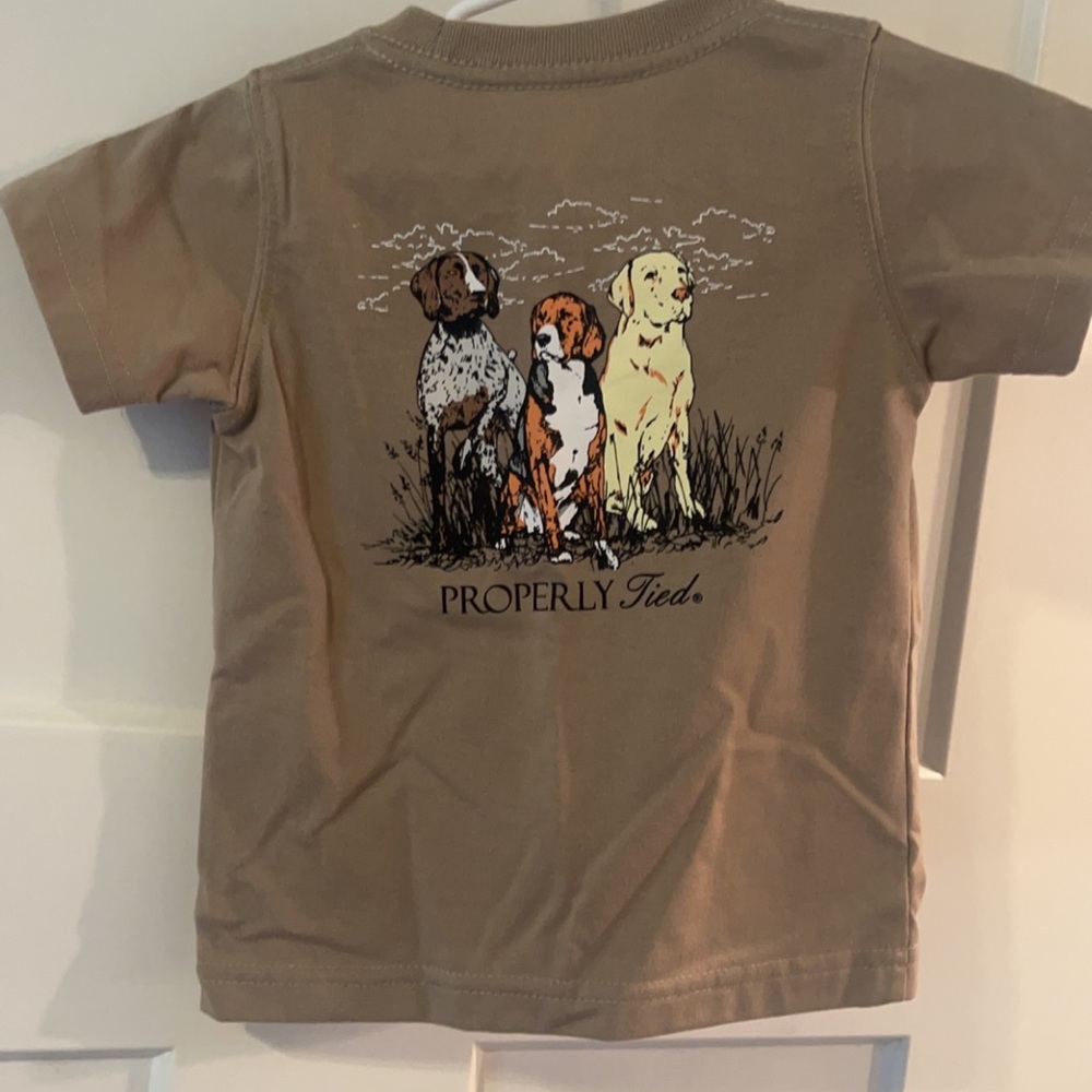 18 month properly tied tshirt in very good used condition